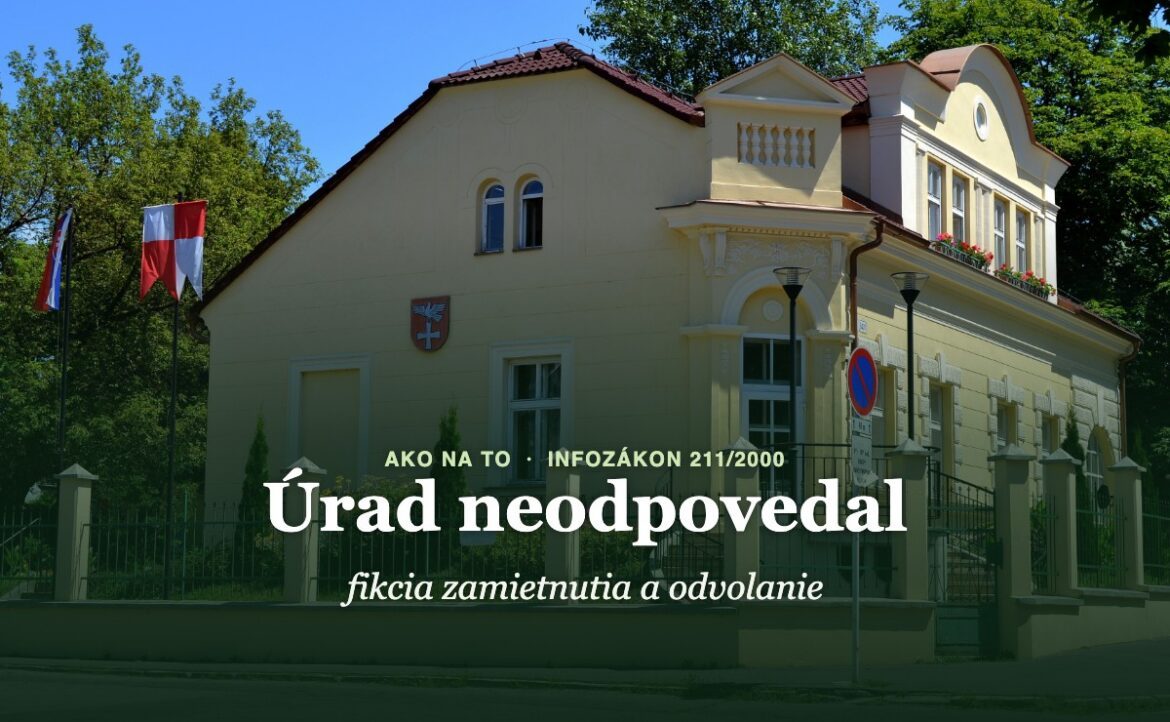 Budova miestneho úradu Devínskej Novej Vsi na Novoveskej, nápis Úrad neodpovedal